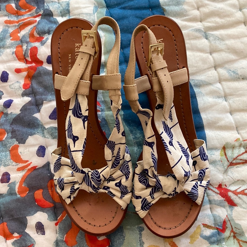 Kate spade Waterbird wedges size 7